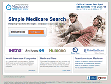 Tablet Screenshot of medicarequickquote.com